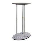 Assembled aluminum tube frame for the oval backlit SEG counter