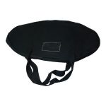 Soft carrying bag for oval stretch fabric counter
