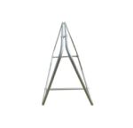 Side view of QuickFit aluminum tube A-frame hardware without a printed fabric graphic