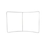 Aluminum tube frame and components for the C-shaped tension fabric backdrop