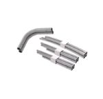 Aluminum tube frame and components for the C-shaped tension fabric backdrop