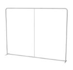 Assembled aluminum tube frame for straight tension fabric backdrop