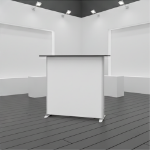 Tool-free push-button connection on the aluminum backlit SEG counter frame
