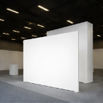 Backlit SEG light-box display installed at a Canadian trade show