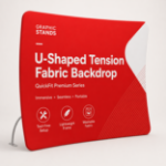 U-shaped tension fabric backdrop QuickFit Premium Series