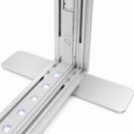 Integrated LED lighting modules inside the aluminum backlit SEG counter frame